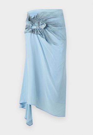 Victoria Beckham, SMOCKED SKIRT - Kokerrok - ionian blue