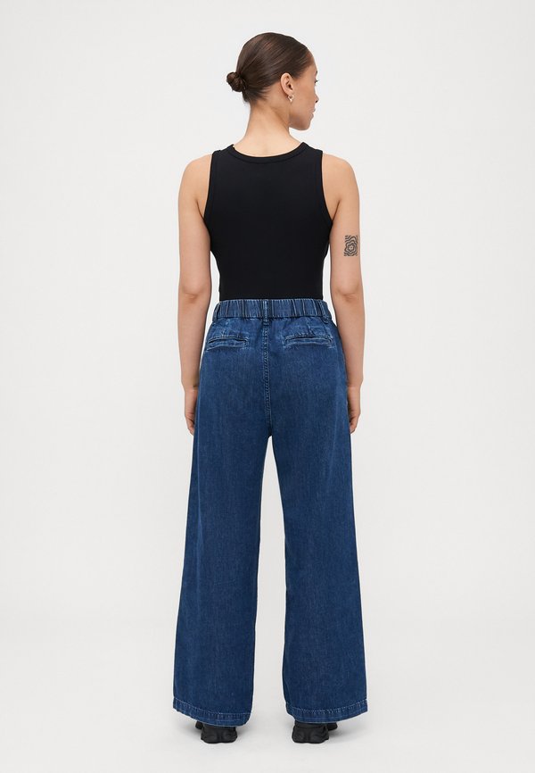 TROUSER FRAMPTON - Wide Leg - dark indigo4
