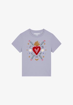 watapparel, LOVE - T-shirt imprimé - lavender