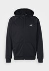 GAME & GO BIG LOGO 3 STRIPES FULL ZIP - Felpa con zip - black
