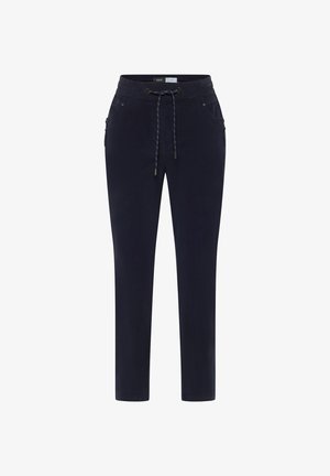 Cecil, MID WAIST SLIM LEG HOSE IM CASUAL FIT - Pantalon classique - dark blue corduroy