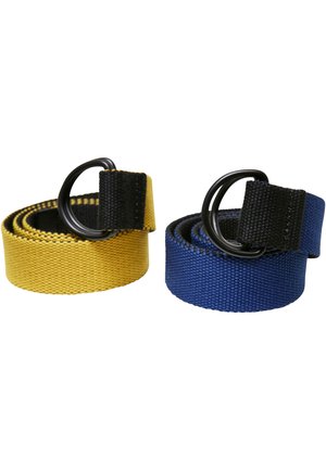 Urban Classics 2 PACK - Curea împletită - black royal black yellow