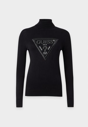Guess, HALLIE TRIANGLE LOGO - Pullover - jet black