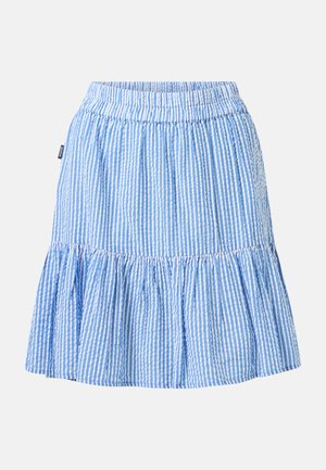 Seaside, MARINA SEERSUCKER SHORT SKIRT W - Falda acampanada - blue stripe