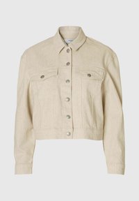 CROPPED - Veste en jean - egret