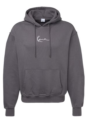 Karl Kani SMALL SIGNATURE HEAVY HOODIE  - Felpa - anthracite