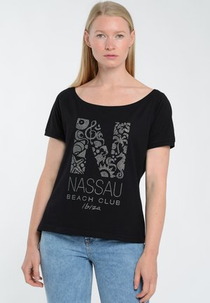 Print T-shirt - black
