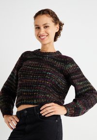 ONLY ONLCARMA PULLOVER  - Trui - black/multi spacedye