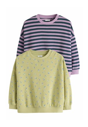 Next, COSY RIB SWEATSHIRTS 2 PACK - Sweatshirt - green purple