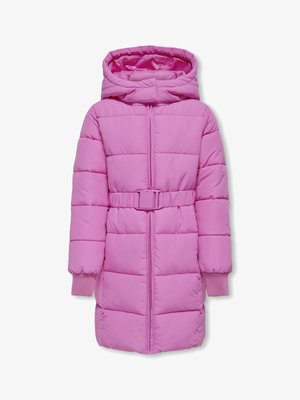 KOGMAGGI BELT HOODED PUFFER - Casaco de inverno - super pink