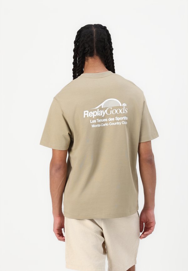 MONTE CARLO TENNIS CLUB - T-Shirt print - khaki