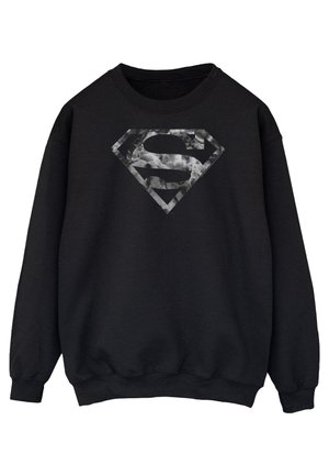 DC COMICS  SUPERMAN MARBLE LOGO  - Sweatshirt - black