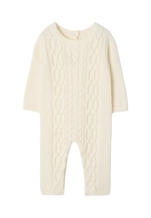 Vertbaudet, CABLE KNIT BABY PLAYSUIT - Jumpsuit - ecru