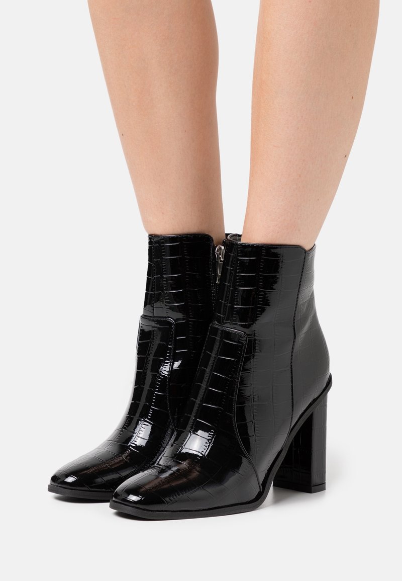 RAID Bottines à talons hauts - black