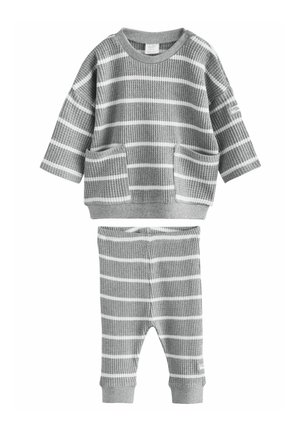 REGULAR FIT - SET - Legíny – nohavice - grey white stripe