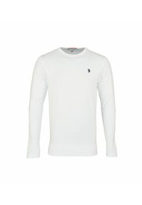 LONGSLEEVE MIT RUNDHALSAUSSCHNITT R-NECK - Hosszú ujjú felső - weiss