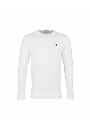 LONGSLEEVE MIT RUNDHALSAUSSCHNITT R-NECK - Long sleeved top - weiss