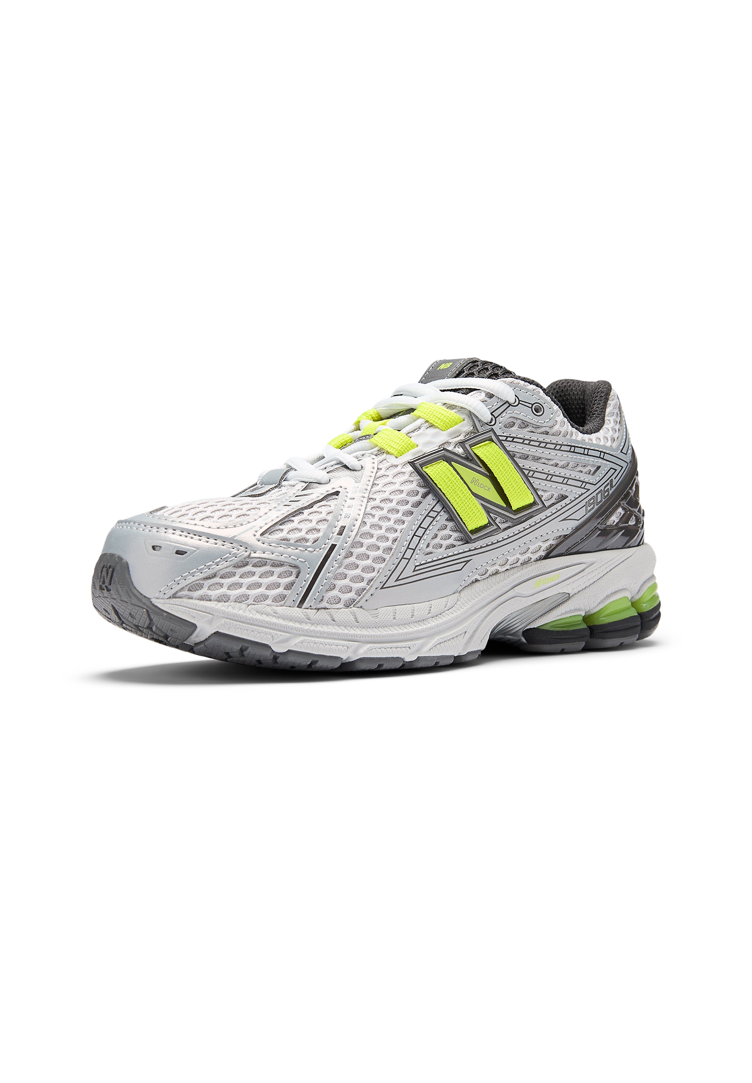 New Balance 1906 - Sneakers laag - black metallic / alkaline green
