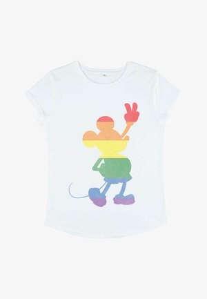 Disney, MICKEY CLASSIC LOVE IS LOVE PRIDE MICKEY - T-shirts print - white