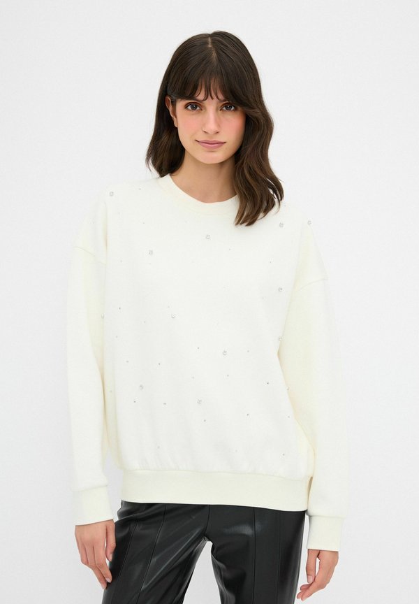 CREW NECK STONE  - Sweatshirt - Beige