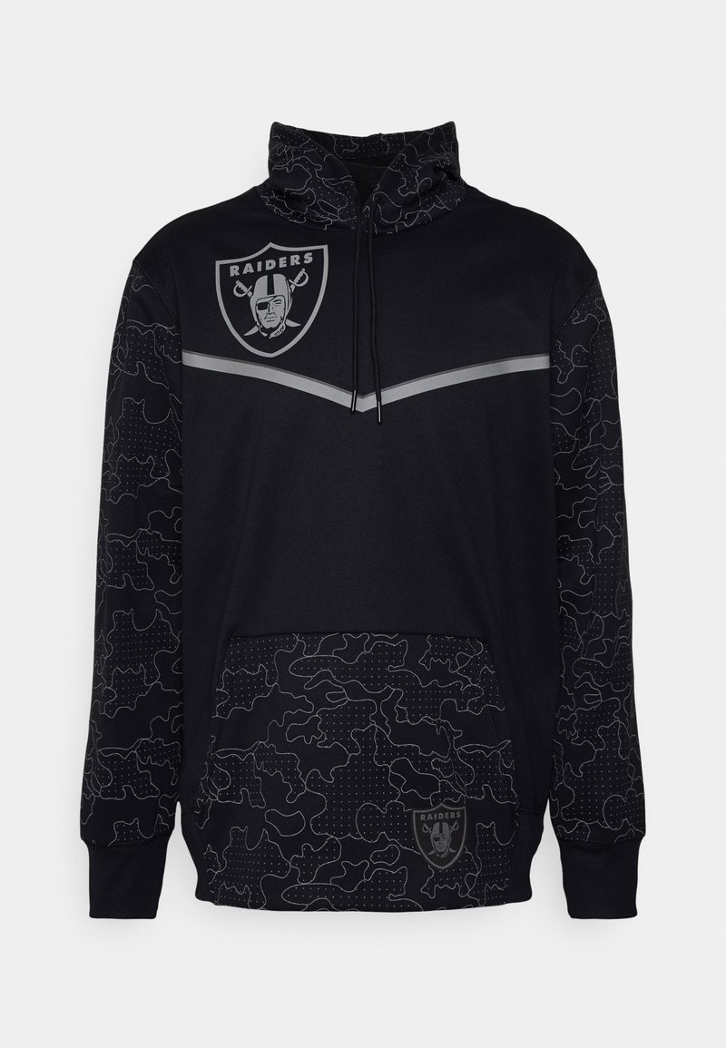 Nike Performance NFL LAS VEGAS RAIDERS MENS THERMA HOODIE - Sweat zippé -  black/noir - ZALANDO.FR