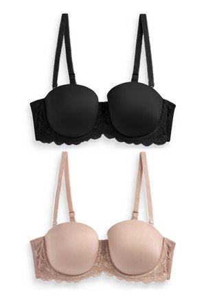 Next 2 PACK - Reggiseno con spalline regolabili - black nude