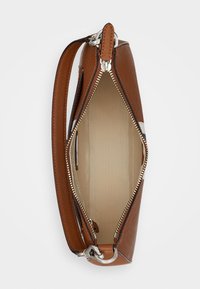 Lauren Ralph Lauren STRIPED LEATHER MEDIUM DANNI BAG - Ručna torba - tan/soft white/navy