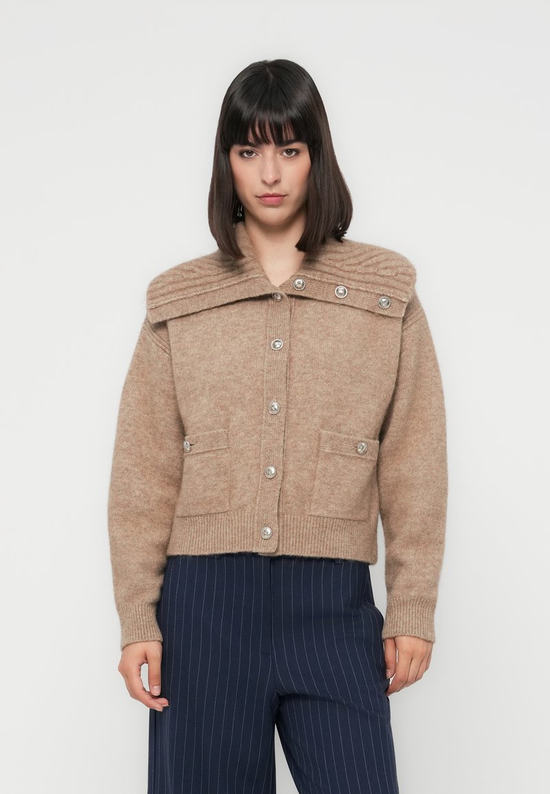 Maje Vest camel