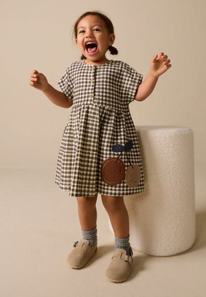 Next, REGULAR FIT  SHORT SLEEVE  - Jerseykjole - chocolate brown