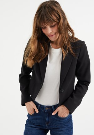 REGULAR FIT - Żakiet - black