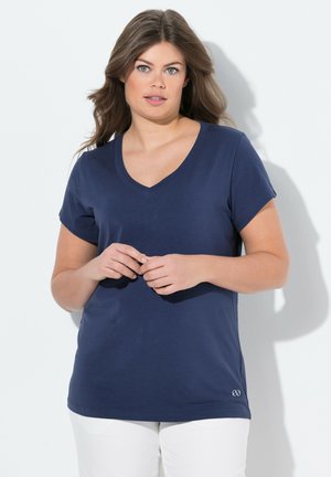 LAURASØN T-shirt basic - navy blue
