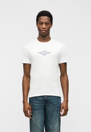 SLIM DIAMOND TEE - Μπλουζάκι με στάμπα - alabaster white