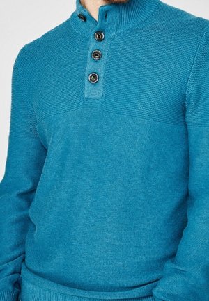 Strickpullover - mottled turquoise