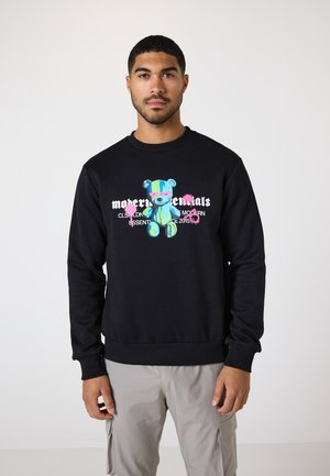DRIP GRAFFITI TEDDY CREWNECK - Sweatshirt - black