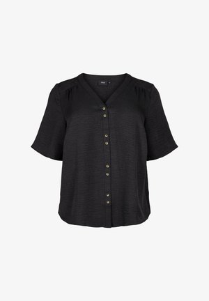 Zizzi, MIT V-AUSSCHNITT - Camicetta - black