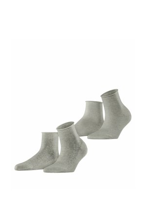 FLOWERS 2-PACK KURZ - Calze - storm grey