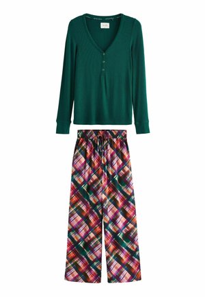 REGULAR FIT SET - Yöasusetti - green check