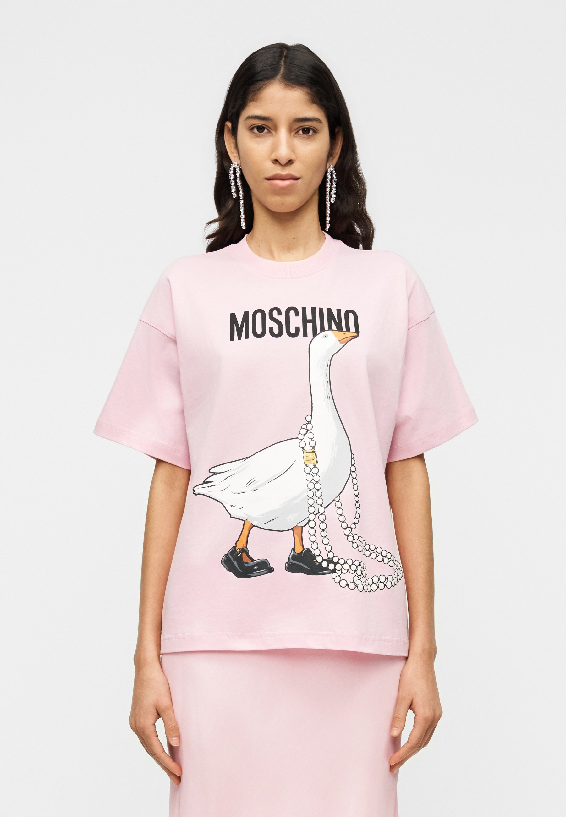MOSCHINO Print T-shirt - fantasia rosa/pink - Zalando