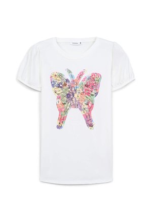 Terranova, T-shirt con stampa - bianco lana