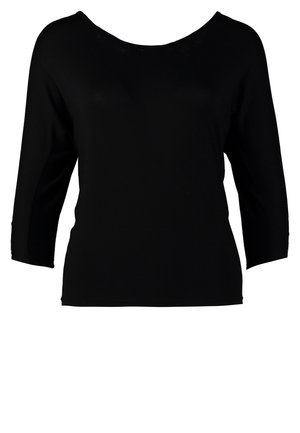 Langærmet T-shirt - black