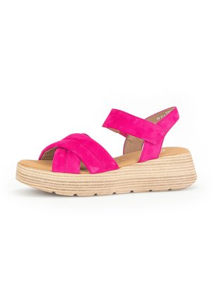 Sandalen met plateauzool - pink