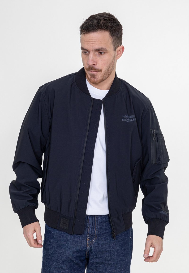 Bombers - GALVESTON - Bomber Jacket - black, Enlarge