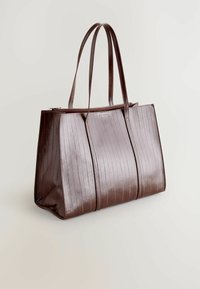 STRUCTURED - Shopper - chocolate brown