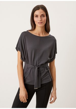 MIT BINDEDETAIL - T-shirt con stampa - anthracite