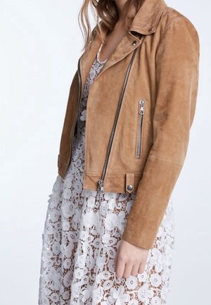 Chaqueta de cuero - camel