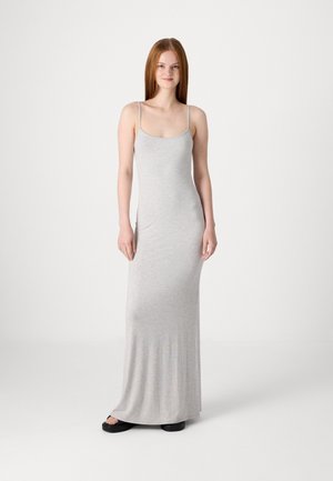 Gina Tricot SOFT TOUCH MAXI  - Džersio suknelė - grey melange