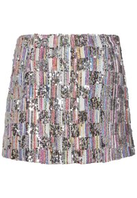 Pieces PCNAINA SHORT SEQUINS SKIRT  - Mini skirt - cloud dancer