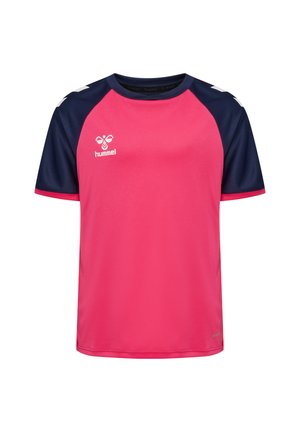 MATCH LEAGUE SS - T-shirts basic - raspberry sorbet marine