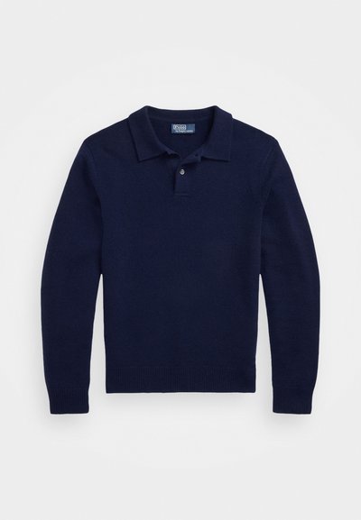 Polo Ralph Lauren CASHMERE POLO-COLLAR SWEATER - Camisola - bright navy