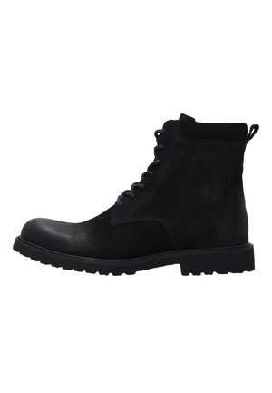 Šněrovací kotníkové boty - black